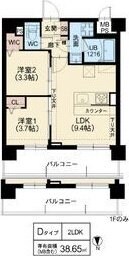 スプランディッド茨木天王の物件間取画像