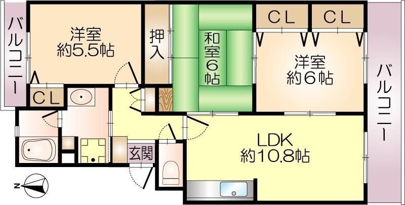 マンショングランドモナークの物件間取画像