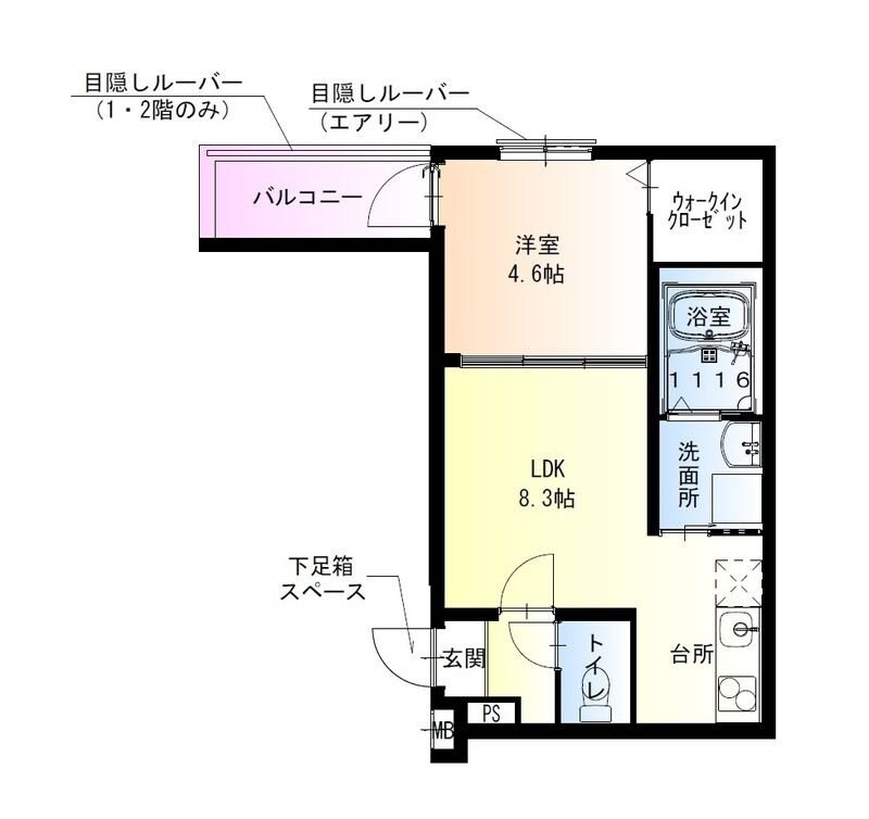 フジパレス吹田内本町の物件間取画像