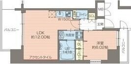 プレジオ江坂ROUGEの物件間取画像