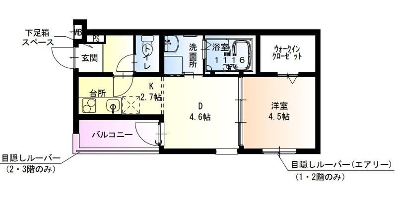 フジパレス阪急茨木北III番館の物件間取画像