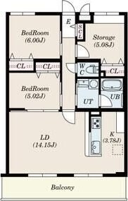 ペンギンズマンション箕面新稲の物件間取画像
