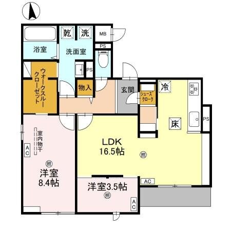 クラシスト千里丘上の物件間取画像