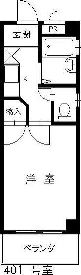 サンコーポウエノの物件間取画像