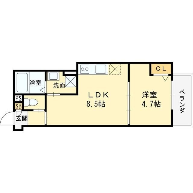 仮称）高槻市赤大路共同住宅の物件間取画像