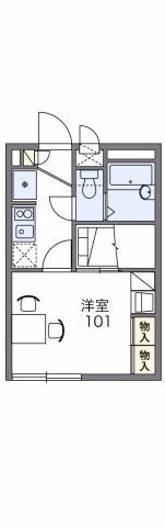 レオパレスパークサイドハイツの物件間取画像