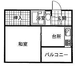 郡山薩摩マンションの物件間取画像