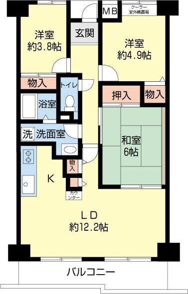 グランベール桃山台の物件間取画像