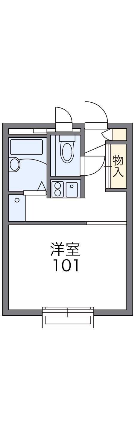 レオパレスメリッサの物件間取画像