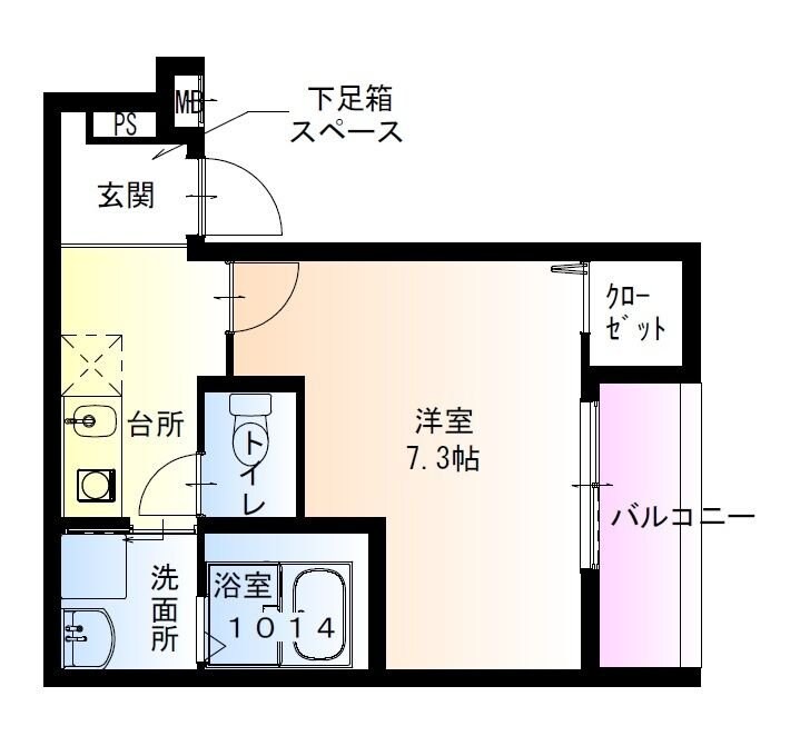 フジパレス吹田駅南I番館の物件間取画像