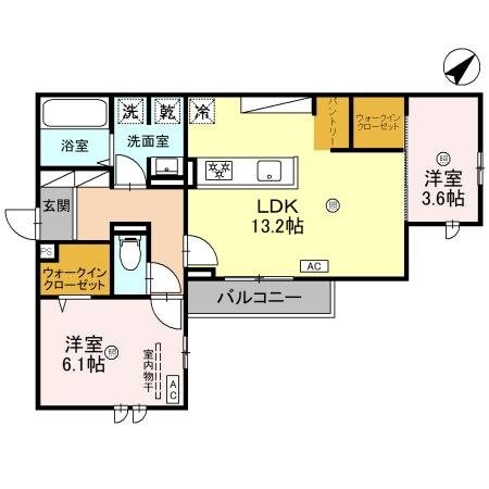 クラシスト清和園町の物件間取画像