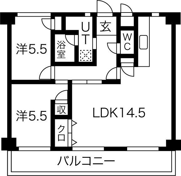 エヴァ摂津の物件間取画像