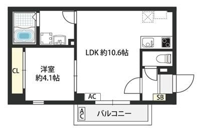 Raffine朝日が丘町の物件間取画像