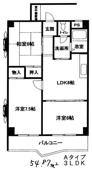 セントラル山田南の物件間取画像