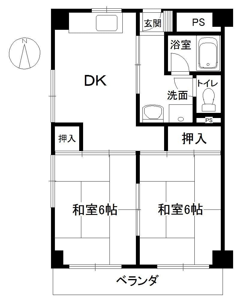 北邑ビルの物件間取画像