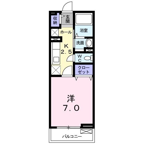 ハイツ東大手の物件間取画像