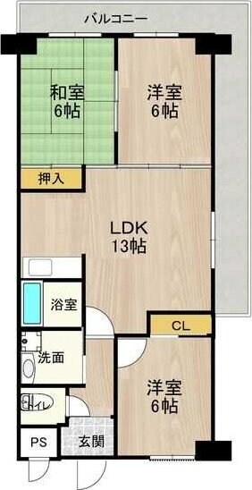 エクセレント千里丘の物件間取画像