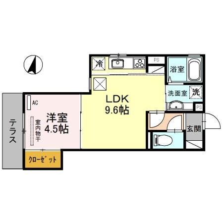 メゾンプレジールの物件間取画像