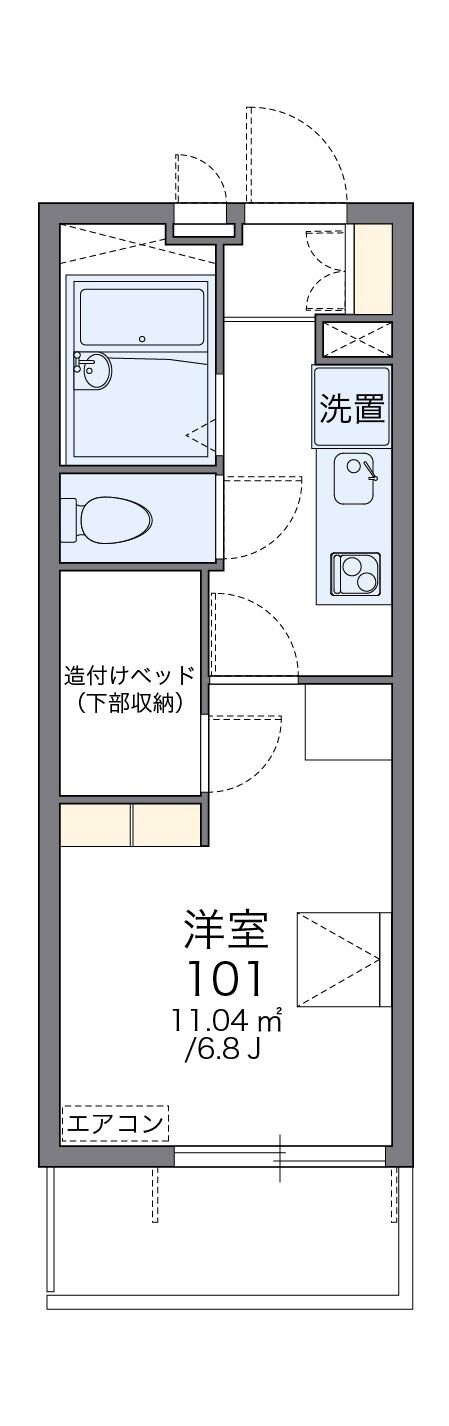 レオパレス南高浜の物件間取画像