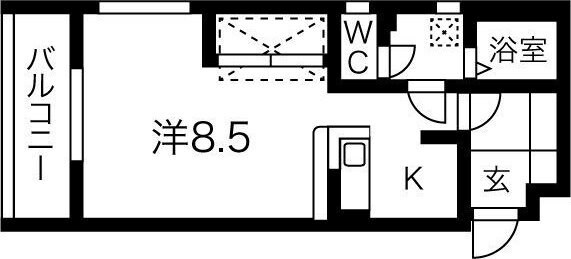 カルム香川Vの物件間取画像