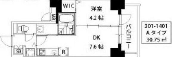 S-RESIDENCE江坂の物件間取画像