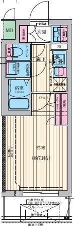 ファーストフィオーレ吹田パティオの物件間取画像