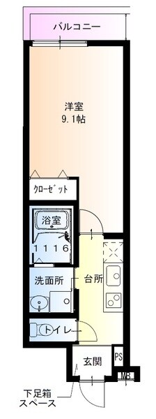 フジパレス千里丘駅東の物件間取画像