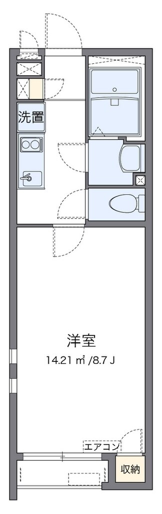 クレイノサウザンドリバーの物件間取画像