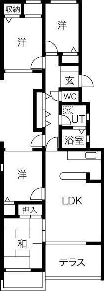 クレリエール21藤白台の物件間取画像