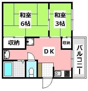 池上ハイツの物件間取画像