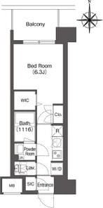 コンフォリア江坂江の木町Qの物件間取画像