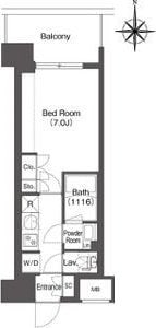 コンフォリア江坂江の木町Qの物件間取画像