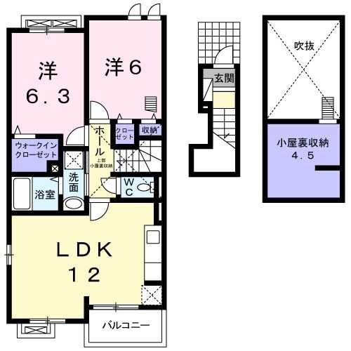 ソレア－ド　ハウスの物件間取画像