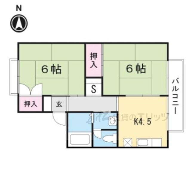 第八摂津グリーンハイツの物件間取画像