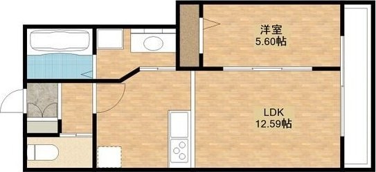 高槻市西五百住町共同住宅新築工事の物件間取画像