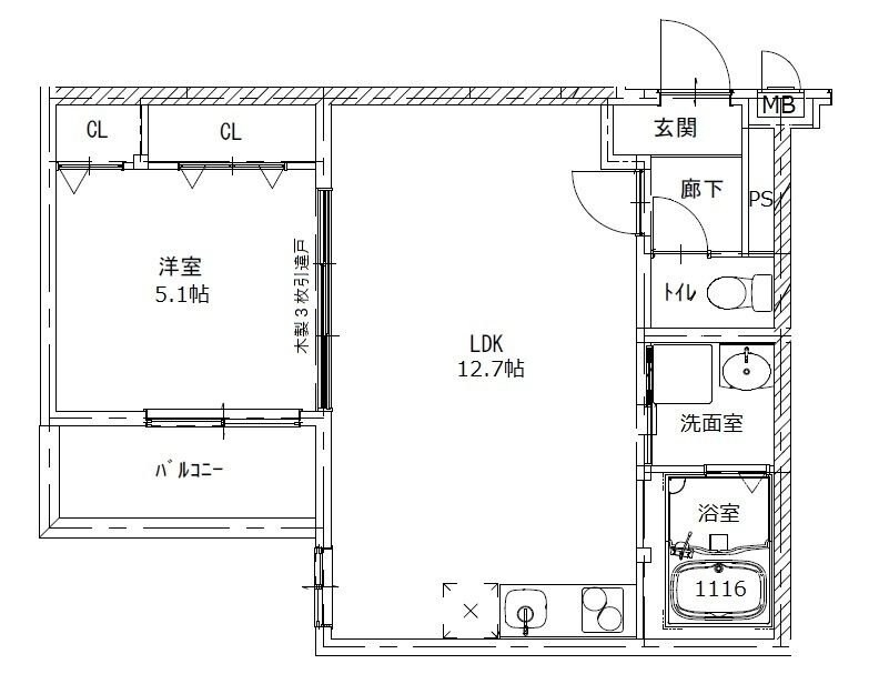 フジパレス朝日が丘町の物件間取画像