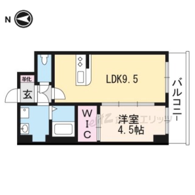 アルカディア茨木中津町の物件間取画像