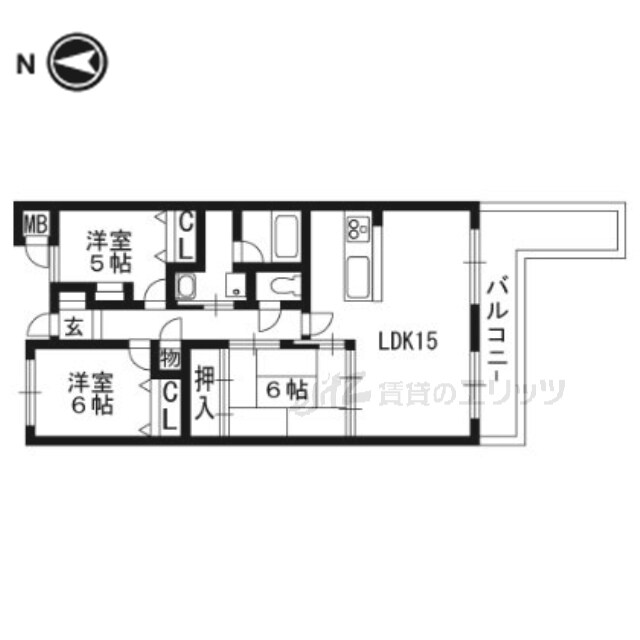 ＫＤＸレジデンス茨木Iの物件間取画像