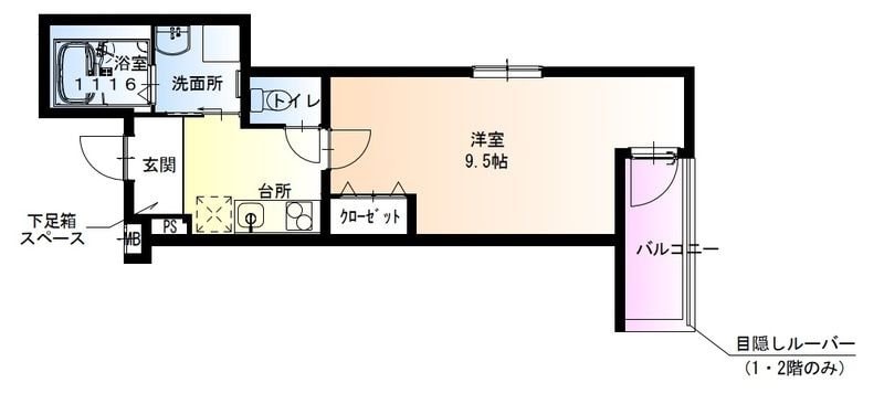 フジパレス阪急茨木北III番館の物件間取画像