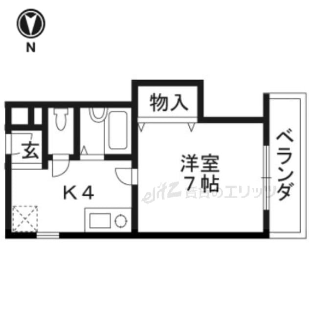 中村１０番館の物件間取画像