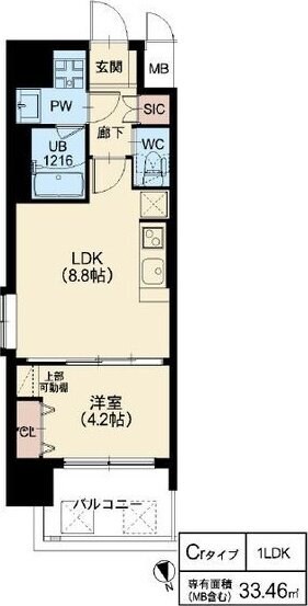 リッツ新大阪プレミアムの物件間取画像