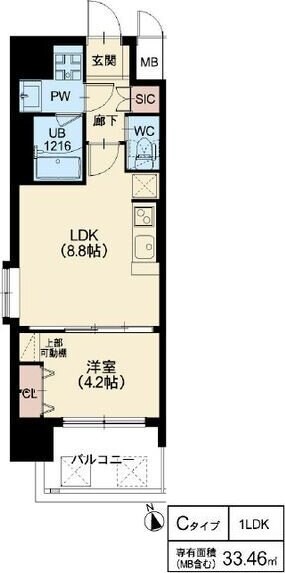 リッツ新大阪プレミアムの物件間取画像