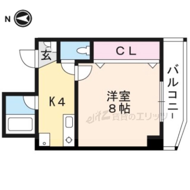 シティハイツ高槻の物件間取画像