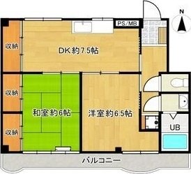 トナミマンションの物件間取画像