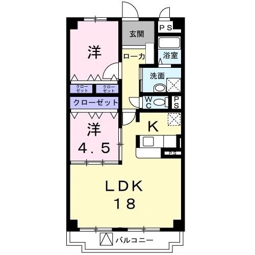 チュリス千里の物件間取画像