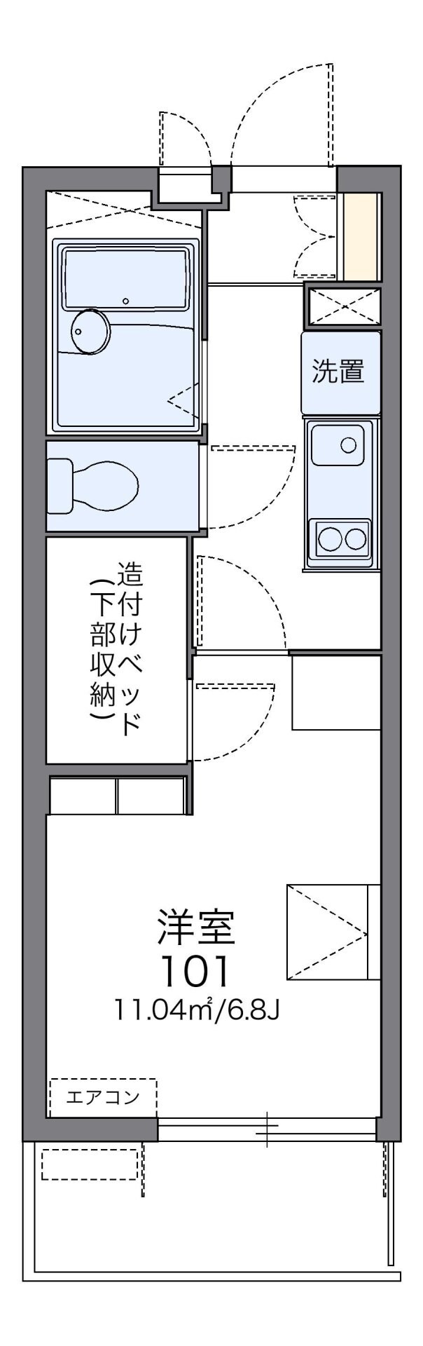 レオパレスビスタリー仁の物件間取画像