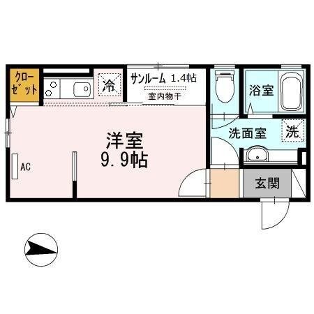 メープルヒルの物件間取画像