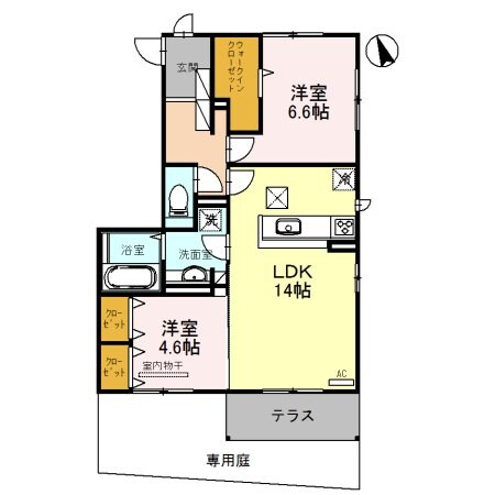 アヴニール箕面の物件間取画像