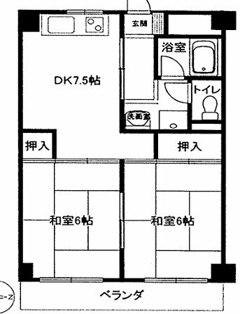北邑ビルの物件間取画像