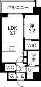エスリードレジデンス梅田クラスシティの物件間取画像